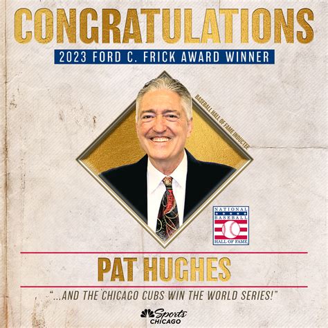 Column: Pat Hughes, longtime Chicago Cubs radio voice, is ready for his day in the sun — receiving the Frick Award